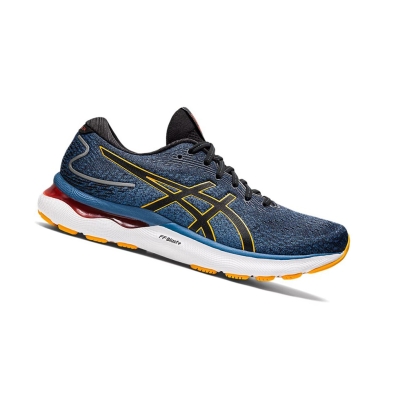 Azure / Amber Men's Asics GEL-NIMBUS 24 Running Shoes | US05437AD