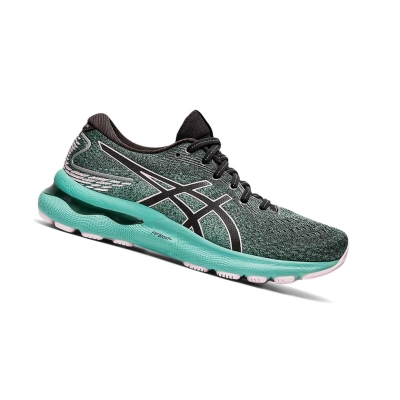 Black / Barely Rose Women's Asics GEL-NIMBUS 24 Running Shoes | US64308CH