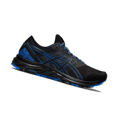 Black / Blue Men's Asics GEL-EXCITE TRAIL Running Shoes | US07158PW