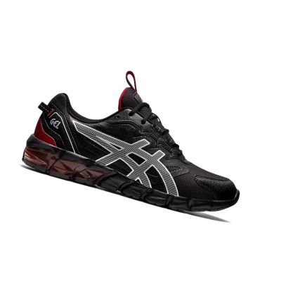 Black / Classic Red Men's Asics GEL-QUANTUM 90 Sneakers | US25438YN