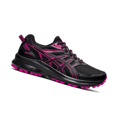 Black / Fuchsia Red Women's Asics TRAIL SCOUT 2 Trail Running Shoes | US76508JA