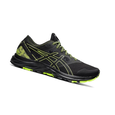 Black / Hazard Green Men's Asics GEL-EXCITE TRAIL Running Shoes | US43672SW