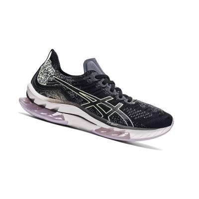 Black / Illuminate Yellow Women's Asics KINSEI BLAST Running Shoes | US90547FL