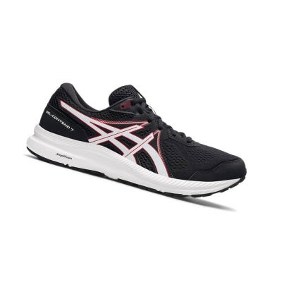 Black Men's Asics GEL-CONTEND 7 Running Shoes | US27895JN