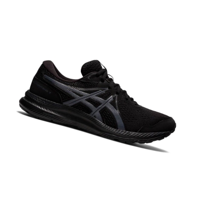 Black Men's Asics GEL-CONTEND 7 Running Shoes | US31980AO