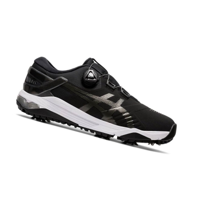 Black Men's Asics GEL-COURSE Duo BOA Golf Shoes | US09371OB