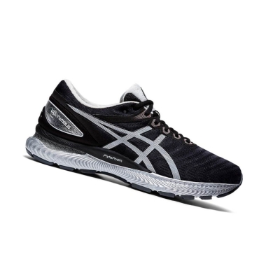 Black Men's Asics GEL-NIMBUS 22 Running Shoes | US24985YV