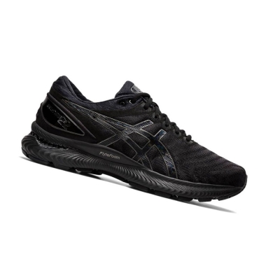 Black Men's Asics GEL-NIMBUS 22 Running Shoes | US89213ZQ