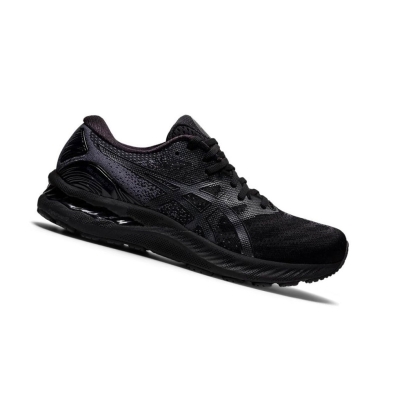 Black Men's Asics GEL-NIMBUS 23 Running Shoes | US14073TE