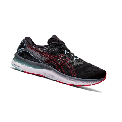 Black Men's Asics GEL-NIMBUS 23 Running Shoes | US91076MR