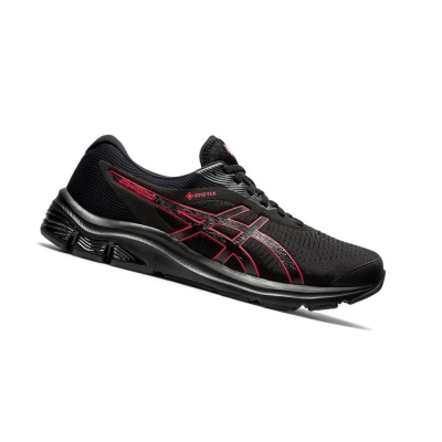 Black Men's Asics GEL-PULSE 12 G-TX Running Shoes | US90856RS