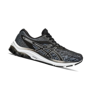 Black Men's Asics GEL-PULSE 12 MK Running Shoes | US50847UK