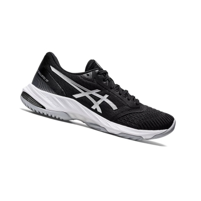 Black / Pure Silver Women's Asics NETBURNER BALLISTIC FF 3 Volleyball Shoes | US62409WT