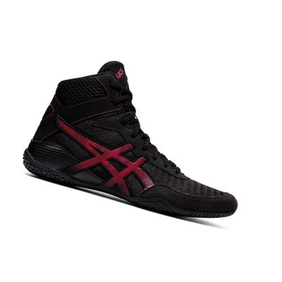 Black / Red Men's Asics MATCONTROL 2 Wrestling Shoes | US40639DO