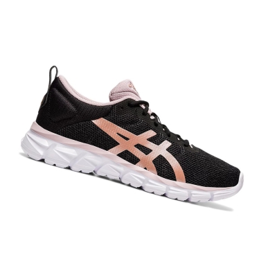 Black / Rose Gold Women's Asics GEL-QUANTUM LYTE Sneakers | US09243EC