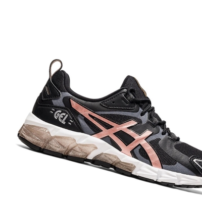 Black / Rose Gold Women's Asics GEL-QUANTUM 180 Sneakers | US45139DX