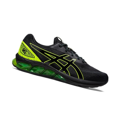 Black / Safety Yellow Men's Asics GEL-QUANTUM 180 VII Sneakers | US34015WN