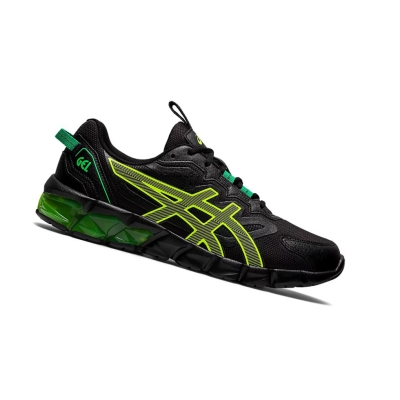 Black / Safety Yellow Men's Asics GEL-QUANTUM 90 Sneakers | US89674PG