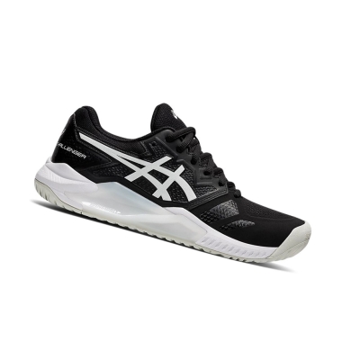 Black / White Women's Asics GEL-CHALLENGER 13 Tennis Shoes | US82490MQ