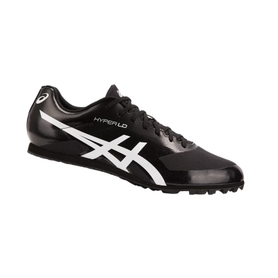 Black / White Women's Asics HYPER LD 6 Track Shoes | US65471HC