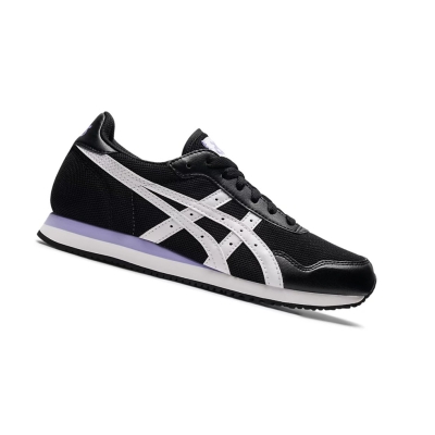 Black / White Women's Asics TIGER RUNNER Sneakers | US47358SH