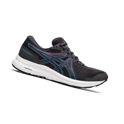 Black Women's Asics GEL-CONTEND 7 Running Shoes | US53716MB