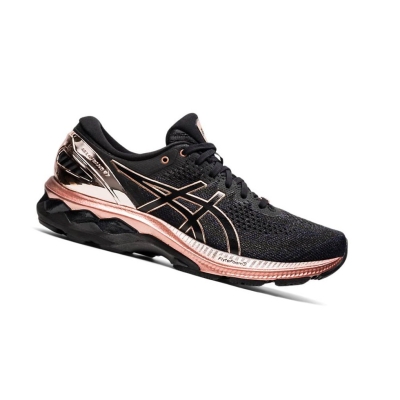 Black Women's Asics GEL-KAYANO 27 PLATINUM Running Shoes | US74358XF