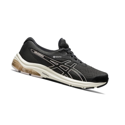 Black Women's Asics GEL-PULSE 12 G-TX Running Shoes | US14836TI