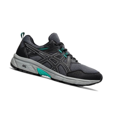 Black Women's Asics GEL-VENTURE 8 Trail Running Shoes | US36170LA