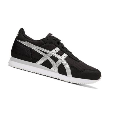 Black Women's Asics TIGER RUNNER Sneakers | US13498TF