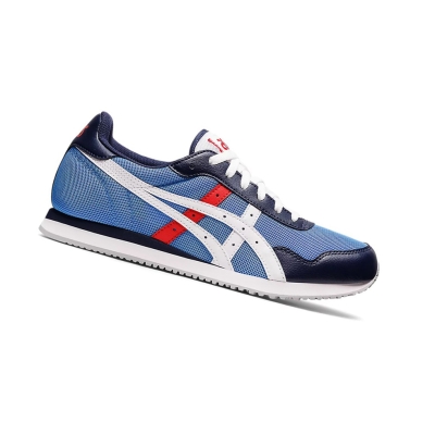 Blue Coast / White Men's Asics TIGER RUNNER Sneakers | US58912KA