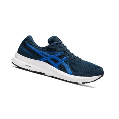 Blue Men's Asics GEL-CONTEND 7 Running Shoes | US34061ZD