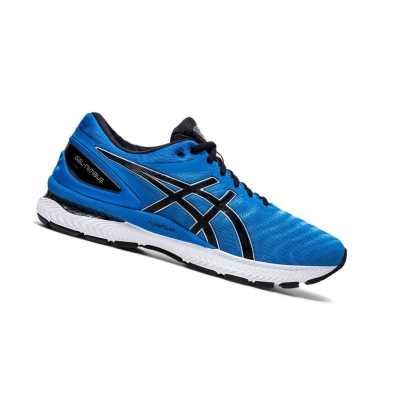 Blue Men's Asics GEL-NIMBUS 22 Running Shoes | US85917YC