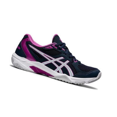 Blue / White Women's Asics GEL-ROCKET 10 Volleyball Shoes | US79148ZW