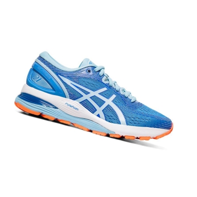 Blue Women's Asics GEL-NIMBUS 21 Running Shoes | US41869OV