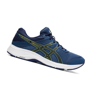 Dark Blue Men's Asics GEL-CONTEND 6 Running Shoes | US49071YS