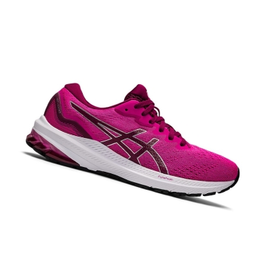 Dried Berry / Pink Glo Women's Asics GT-1000 11 Running Shoes | US49607DE