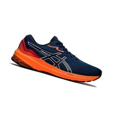 French Blue / Shocking Orange Men's Asics GT-1000 11 Running Shoes | US15849AL