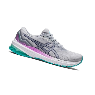 Glacier Grey / Dive Blue Women's Asics GT-1000 11 Running Shoes | US21836BZ