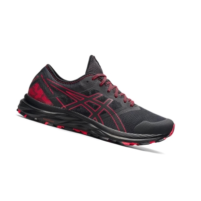 Graphite Grey / Electric Red Men's Asics GEL-EXCITE TRAIL Running Shoes | US65430GO