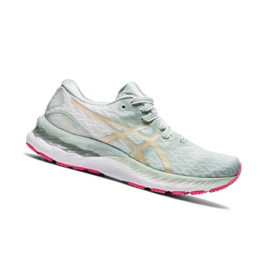 Green Women's Asics GEL-NIMBUS 23 NEW STRONG Running Shoes | US01476QX