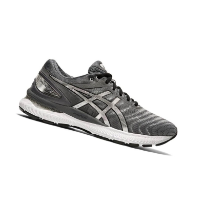 Grey Men's Asics GEL-NIMBUS 22 Platinum Running Shoes | US26539KI