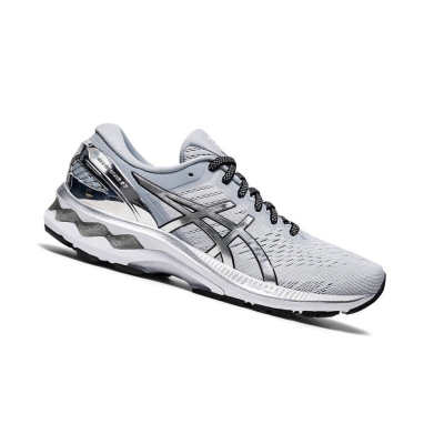 Grey Women's Asics GEL-KAYANO 27 PLATINUM Running Shoes | US54027GQ