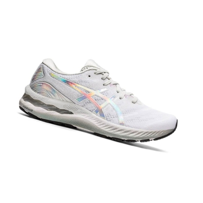 Grey Women's Asics GEL-NIMBUS 23 Running Shoes | US48295NA