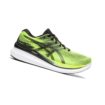 Hazard Green / Black Men's Asics GlideRide 3 Running Shoes | US53968CU