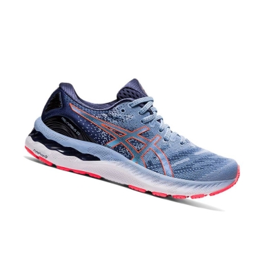 Light Blue Women's Asics GEL-NIMBUS 23 Running Shoes | US81407SU