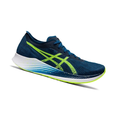 Mako Blue / Hazard Green Men's Asics MAGIC SPEED Running Shoes | US03497EP