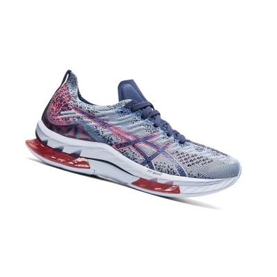 Mist / Thunder Blue Women's Asics KINSEI BLAST Running Shoes | US03748EO