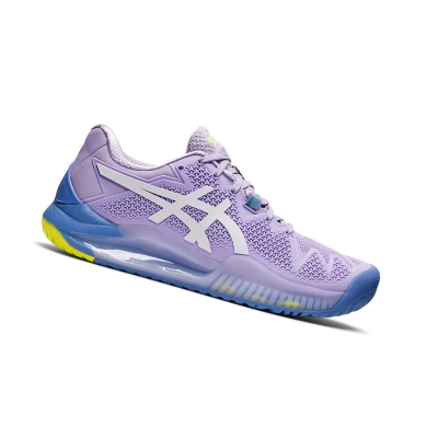 Murasaki / White Women's Asics GEL-RESOLUTION 8 Tennis Shoes | US02413ZI