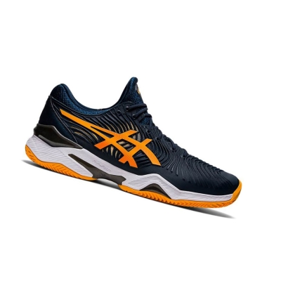 Navy Men's Asics COURT FF Tennis Shoes | US09243US